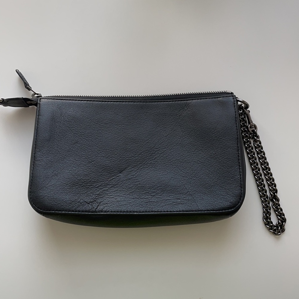 Coach Leopard Clutch with Chain Link - Picture 2 of 4